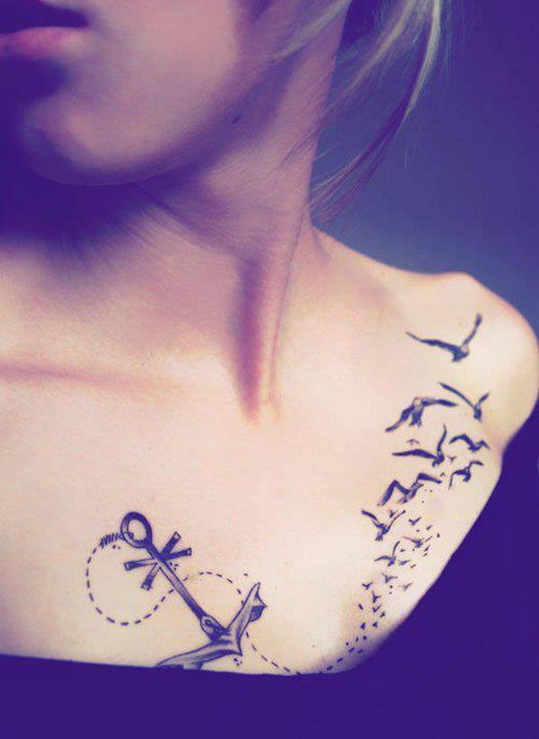35 conceptions et significations de tatouage d'ancre