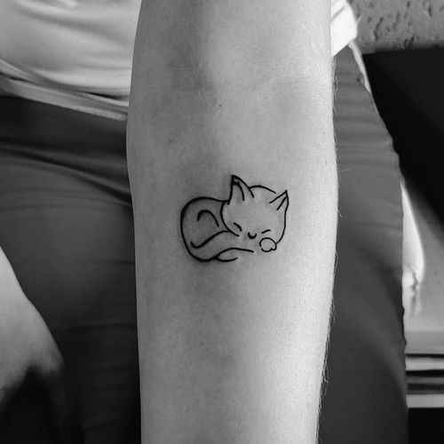 Idées de tatouage de petit chat