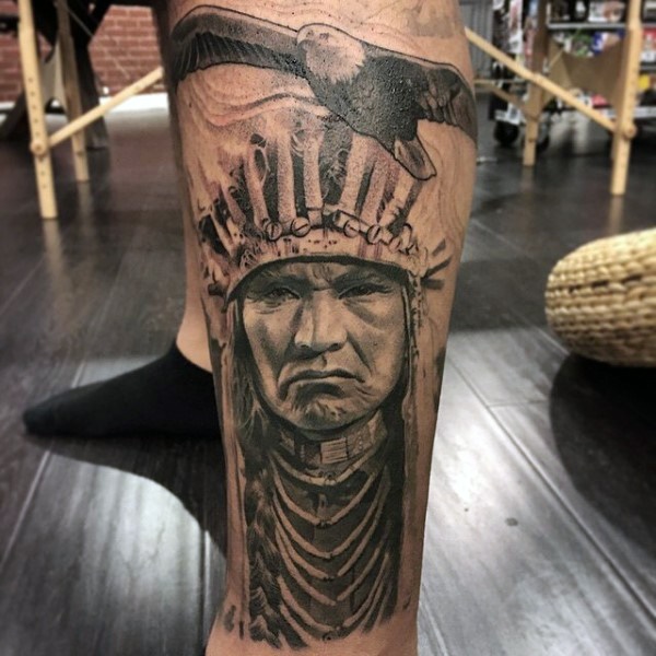 55 Tatouage traditionnel amérindien