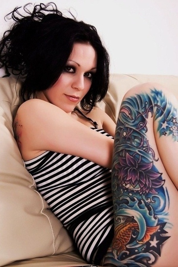 50 conceptions sexy de tatouage de cuisse pour des femmes