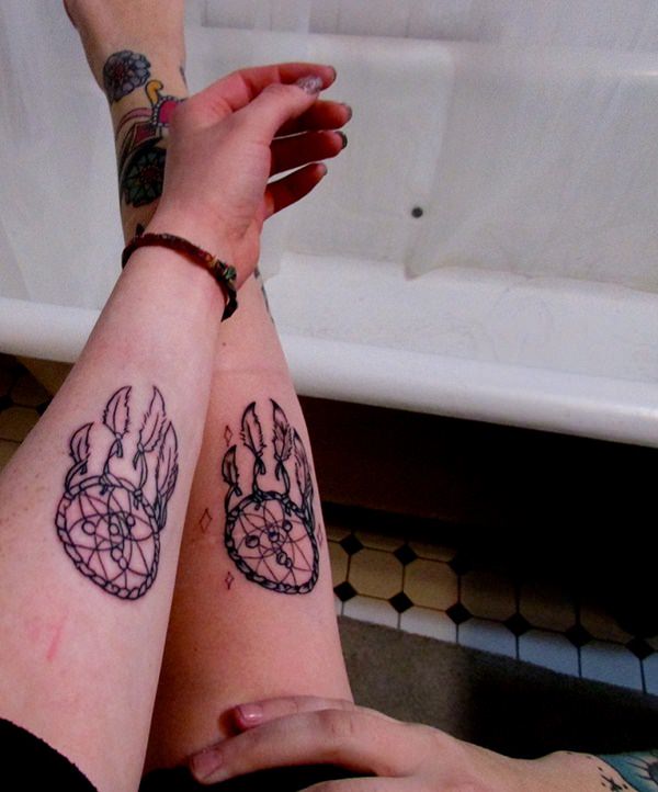 Meilleur Tatouages ​​de meilleur ami: 155 tatouages ​​assortis avec des significations