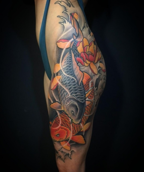 Belles conceptions de tatouage par Koi Fish