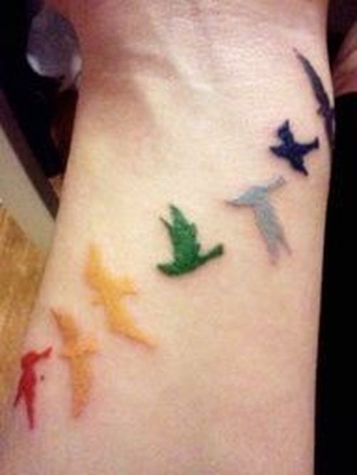 Idées de tatouage d'oiseaux volants