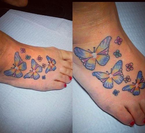 Dessins de tatouages ​​de petits papillons