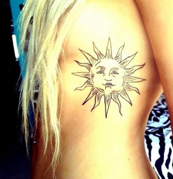 35 idées de conception de tatouage de soleil avec des significations