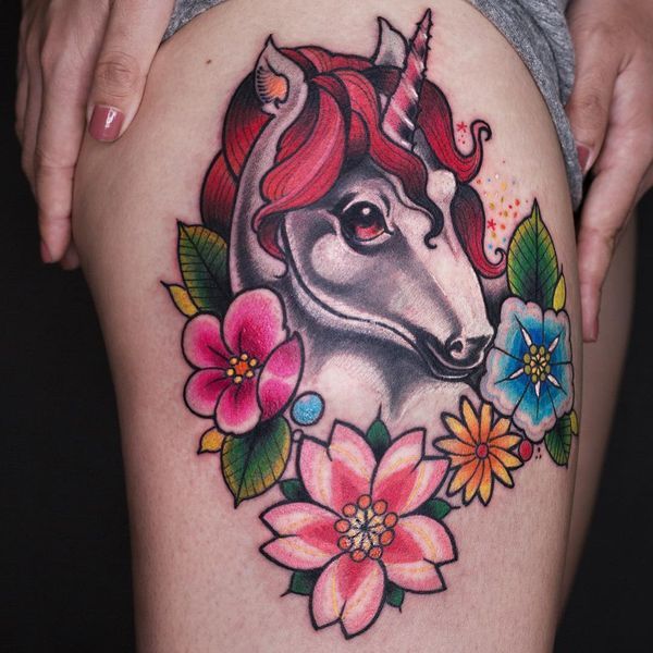 38 conceptions de tatouage licorne