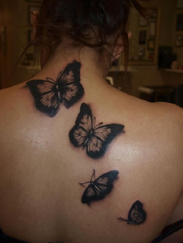 65 tatouages ​​de papillon 3D