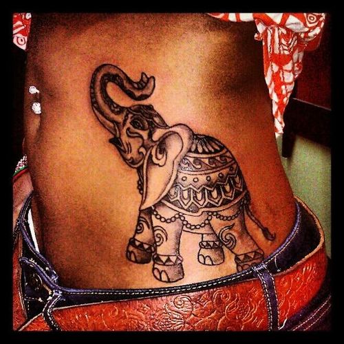 Tatouages ​​tribal d'éléphant