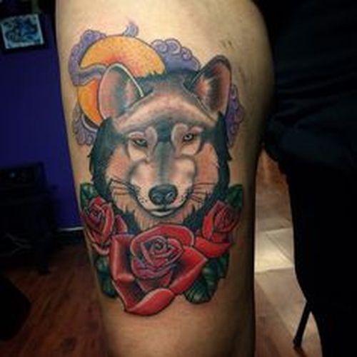 Idées traditionnelles de tatouage de loup