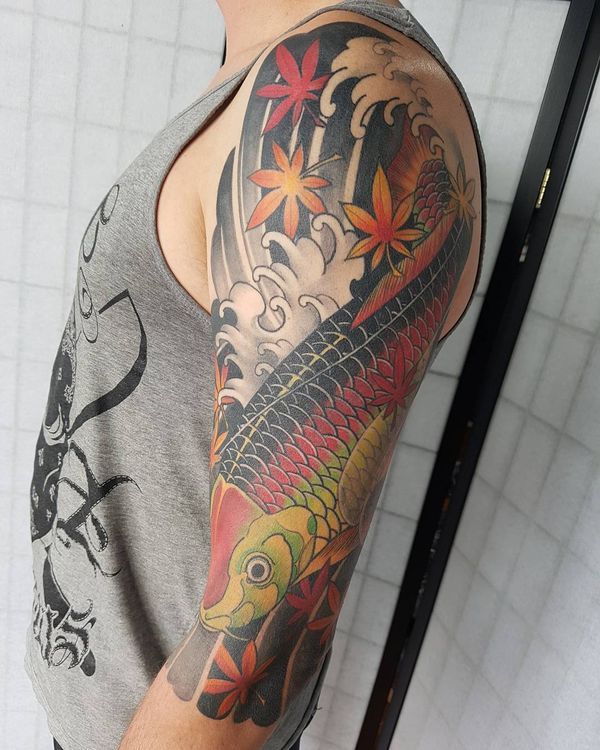 Koi Fish Tattoo Signification et conceps