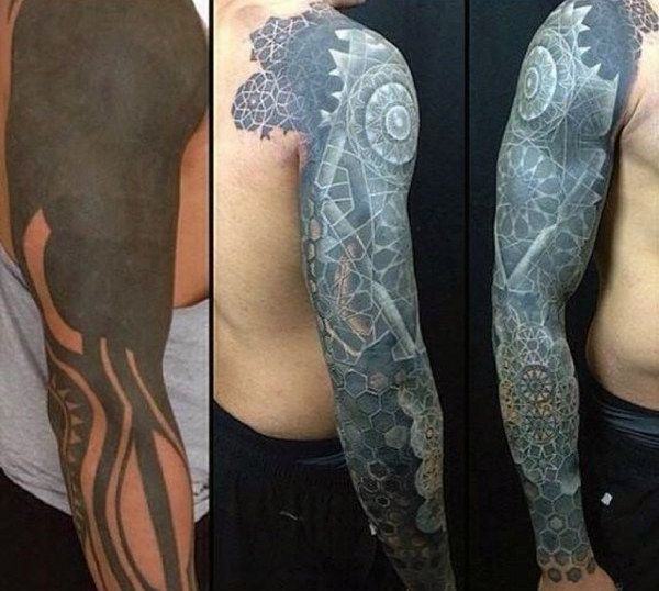 Meilleur 150 meilleurs tatouages ​​d'encre blanche aux États-Unis cette année