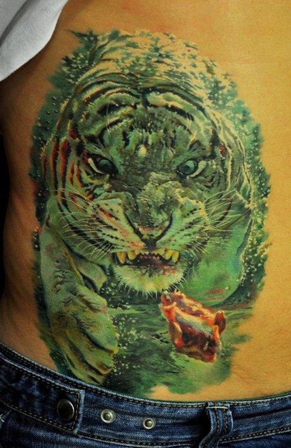 Conceptions de tatouage de tigre pour des hommes: 60 conceptions