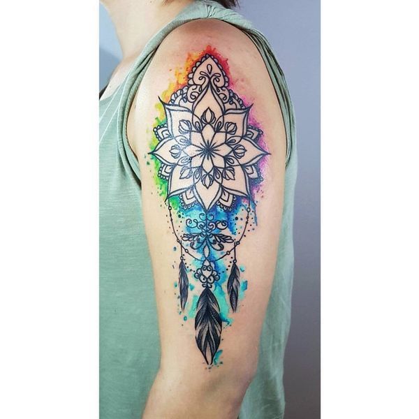 Top 50 des conceptions de tatouage de Dreamcatcher Enchanteur