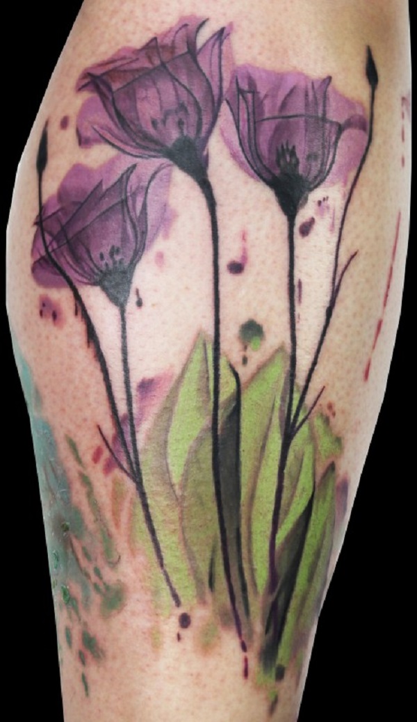 50 idées de conception de tatouage de tulipe