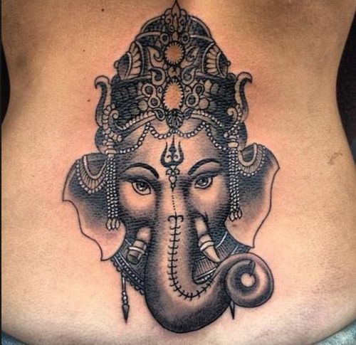 Idées de conception de tatouage d'éléphant indien