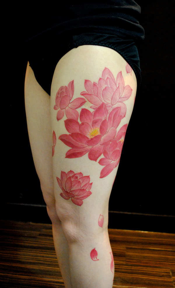 40 conceptions de tatouage de lotus fantastiques pour les filles