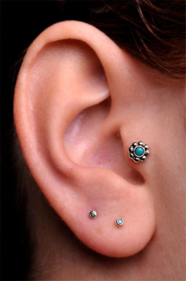 30 exemples de piercing d'oreille tragus