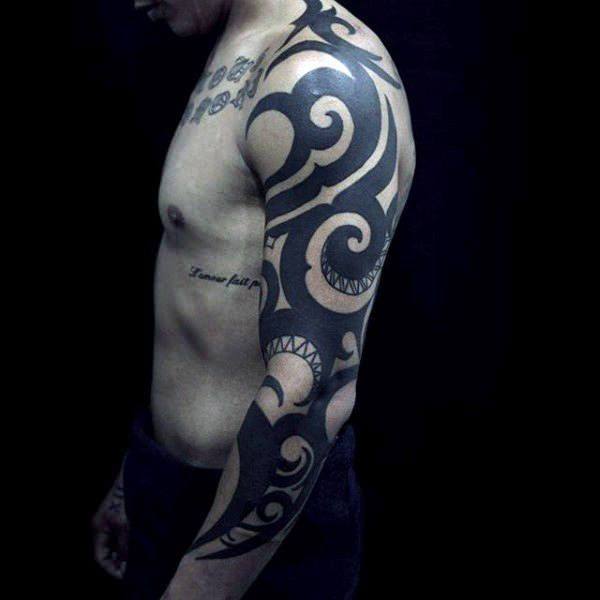 Meilleur 125 tatouages ​​tribaux pour les hommes: avec des significations et des bouts