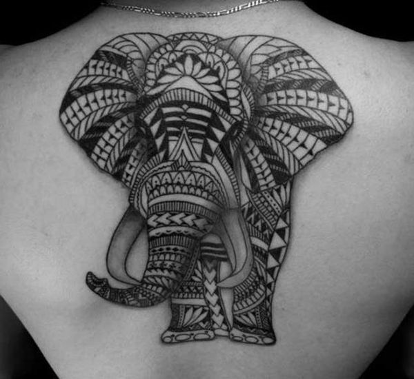 Tatouage tribal d'éléphant