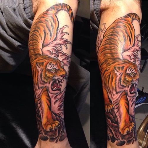 Idées de tatouage de tigre japonais traditionnel