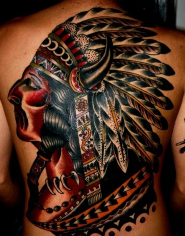 55 Tatouage traditionnel amérindien