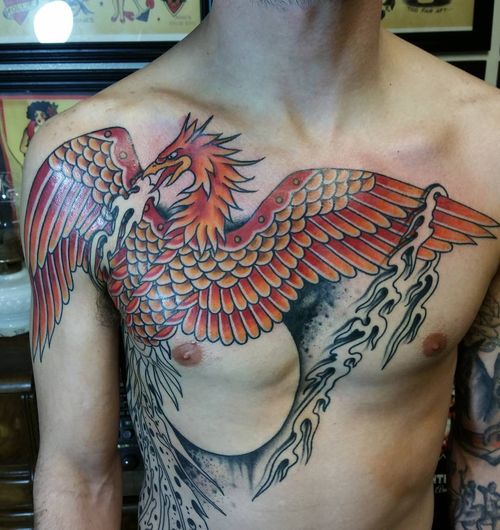 Idées et significations de Phoenix Bird Tattoo