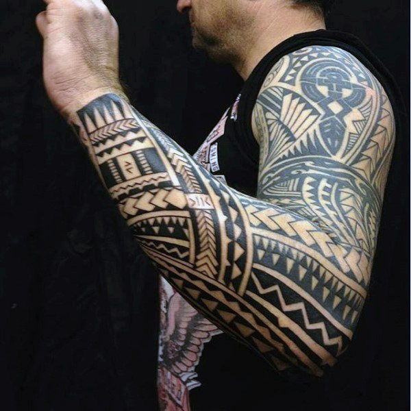 Meilleur 125 tatouages ​​tribaux pour les hommes: avec des significations et des bouts