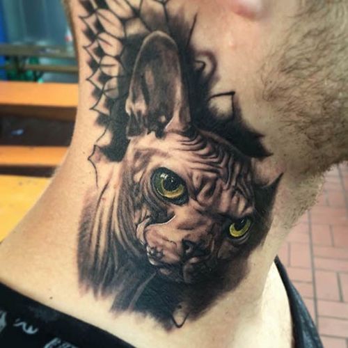 Sphynx Dessins de tatouage de chat 2018