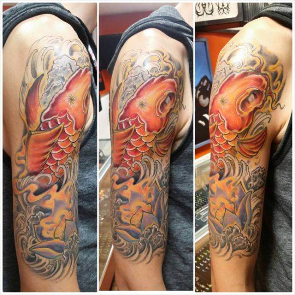 Meilleur 125 tatouages ​​de poissons koi avec sens, triés par popularité