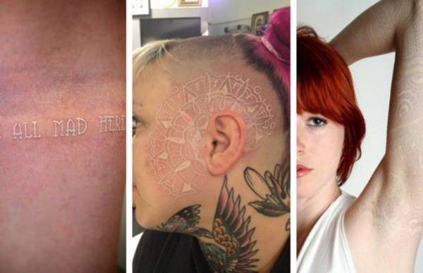 Meilleur 150 meilleurs tatouages ​​d'encre blanche aux États-Unis cette année