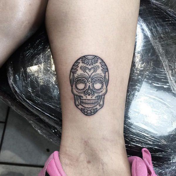 Meilleur 155 Sugar Skull Tattoo Designs Signification