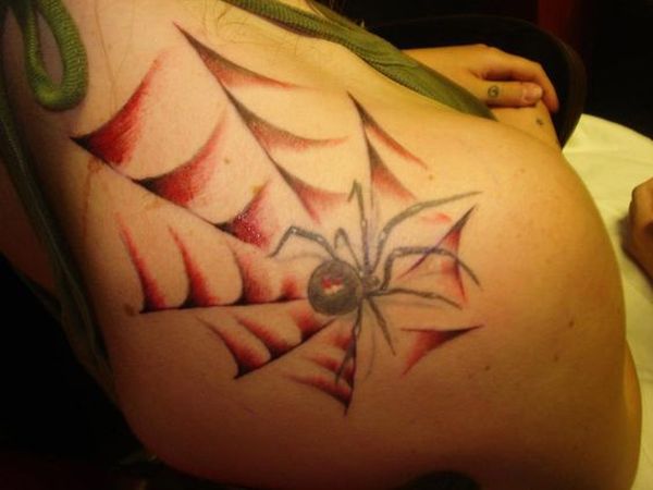 Conceptions de tatouage 3D araignée