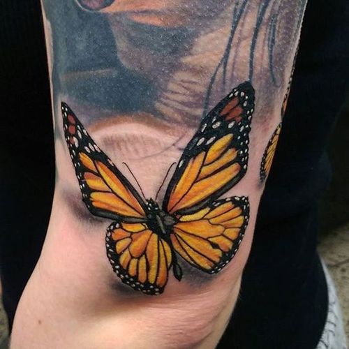 Tatouage de papillon monarque