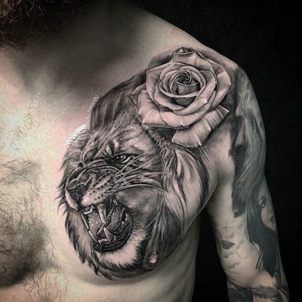 Meilleur 110 Meilleure collection de tatouages ​​de lion de 2018