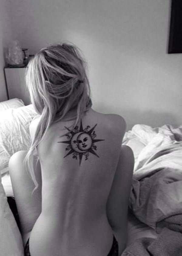 Meilleur 125 conceptions de tatouage de soleil et de lune pour des hommes et des femmes
