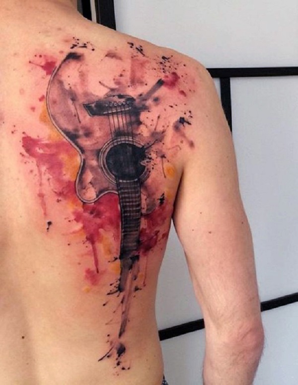 60 tatouages ​​inspirés de la guitare