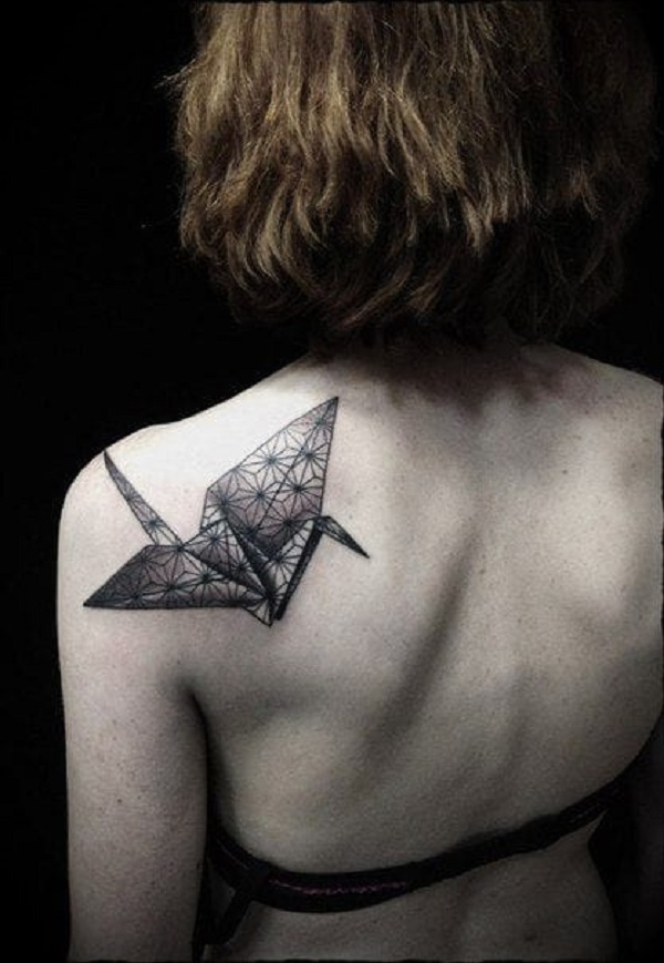 65 tatouages ​​d'oiseaux en origami