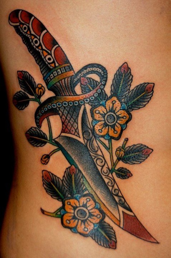 Idées de tatouage de dague et significations