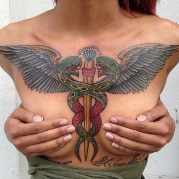 35 conceptions de tatouage Caduceus incroyable pour vous tous