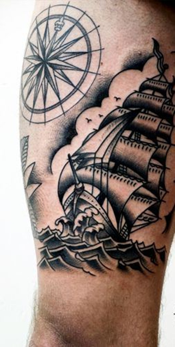 100 idées fraîches de tatouage nautique pour des amants de mer