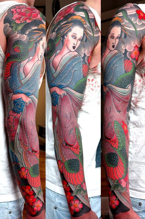 45 idées de tatouage de serpent japonais