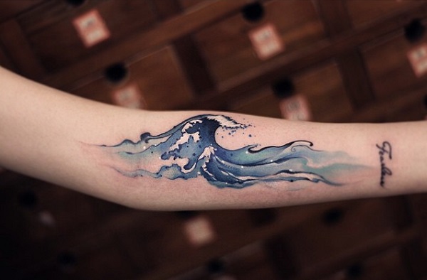 35 idées de conception de tatouage de vague