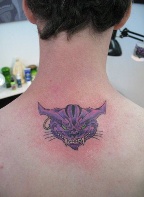 Idées étonnantes de tatouage de chat de Cheshire