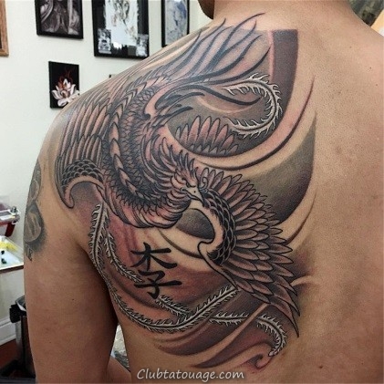 Idees Et Significations De Phoenix Bird Tattoo Club Tatouage