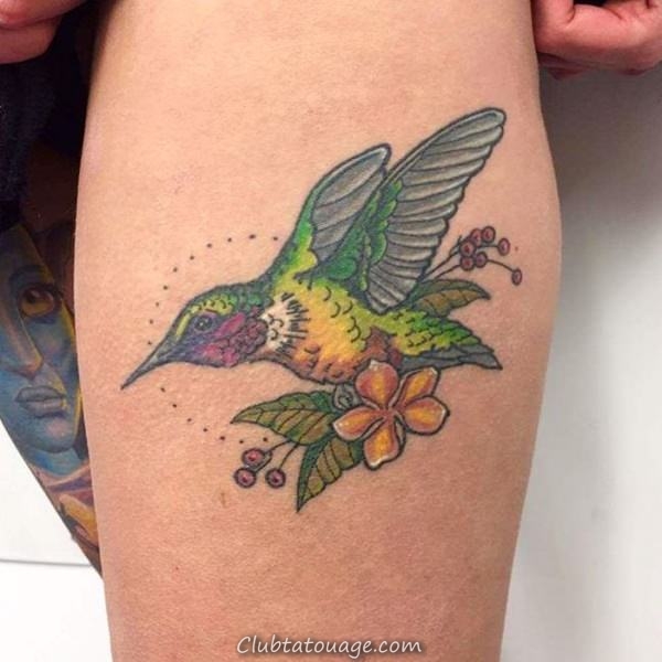 125 meilleures idées de tatouage Hummingbird pour 2017