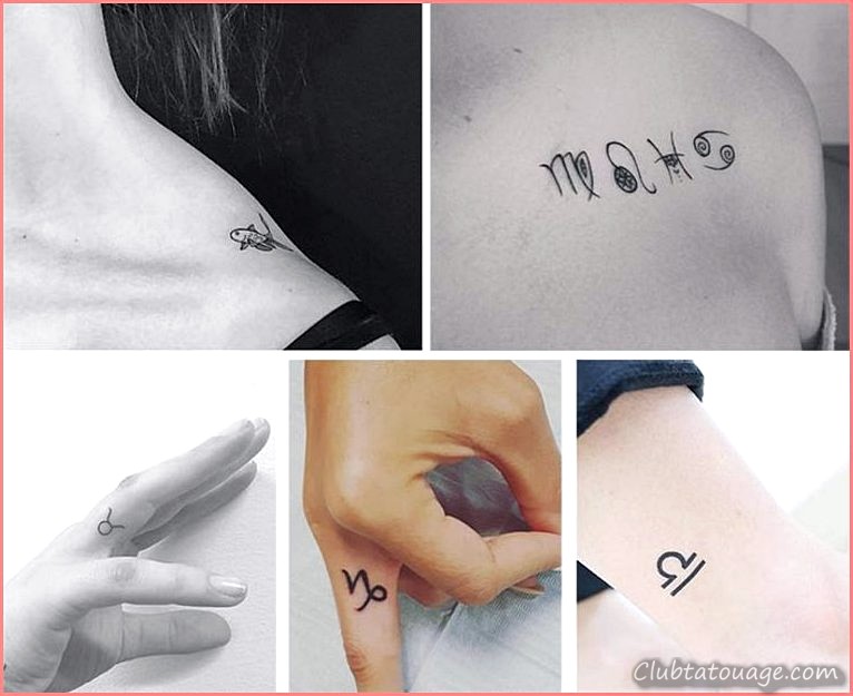 Différents types de petits tatouages