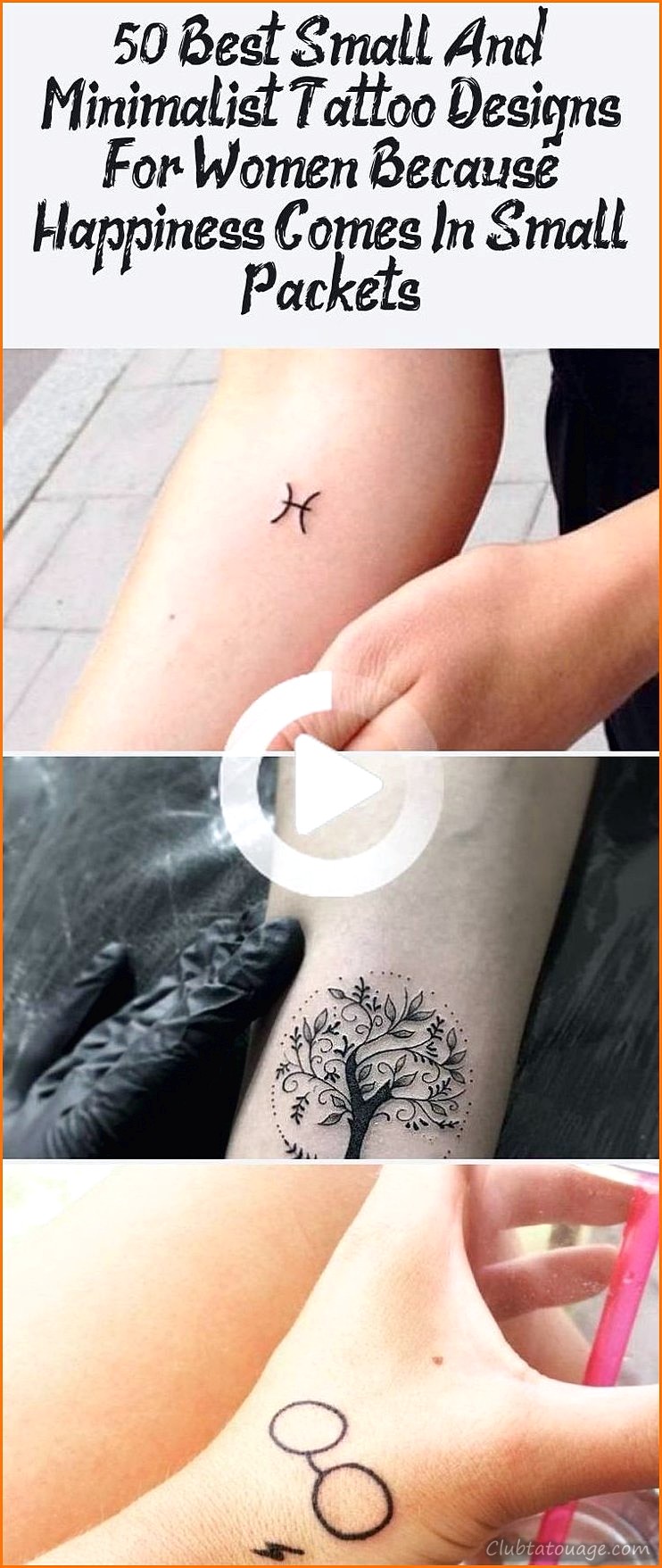 Exemple de petits tatouages