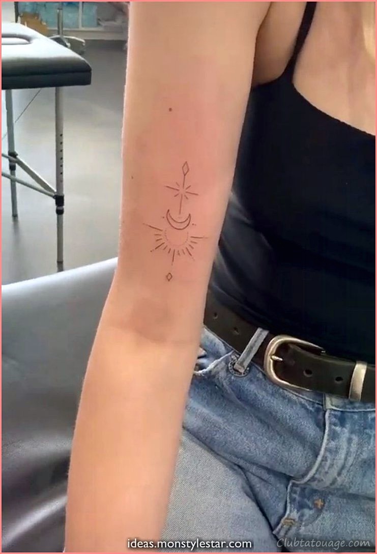 Petits félins pour les tatouages bras femmes