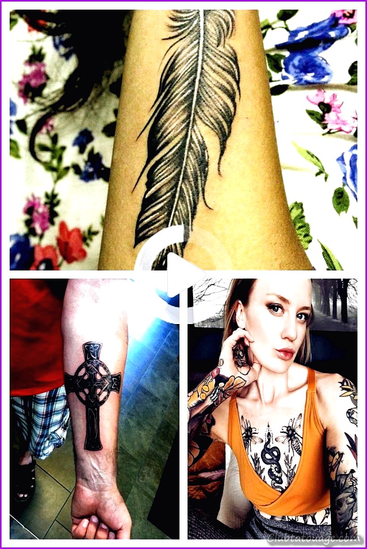 Modèle petits tatouages de plumes