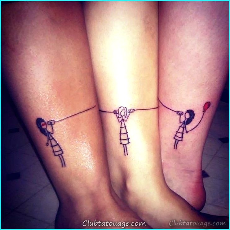 Petits tatouages d'amitié